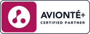 Avionté+ Certified Partner Badge - Dark
