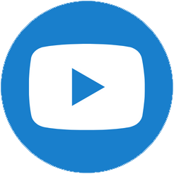 Social Icons - YouTube Blue